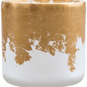Luxe Lite D33 H31 - Glossy Cylinder White-Gold