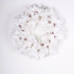 Магнолия венец 95см пласт.- Magnolia wreath snow