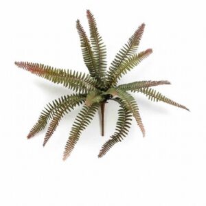 Папрат 32см пласт. - Fern mini bush green brown