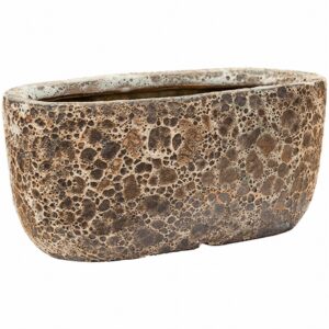 Lava Oval Rust Metal 31x18 Н15