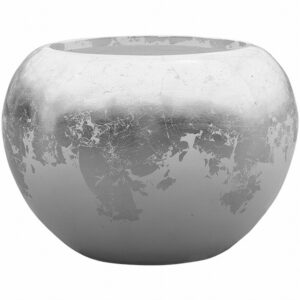 Luxe Lite D45 H32 - Glossy Globe White-Silver