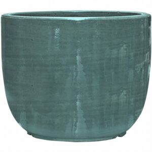 Плантер Plain Striped D33 H27 - Couple aqua